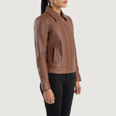 Noran Brown Leather Jacket